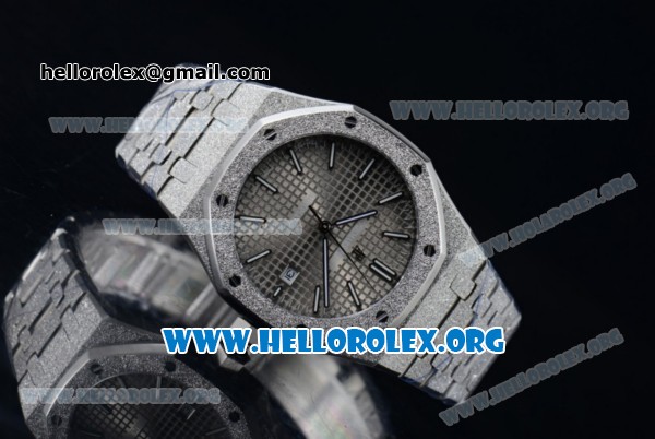 Audemars Piguet Royal Oak 41MM Asia Automatic Steel Case with Gray Dial Stick Markers and Steel Bracelet (EF) - Click Image to Close